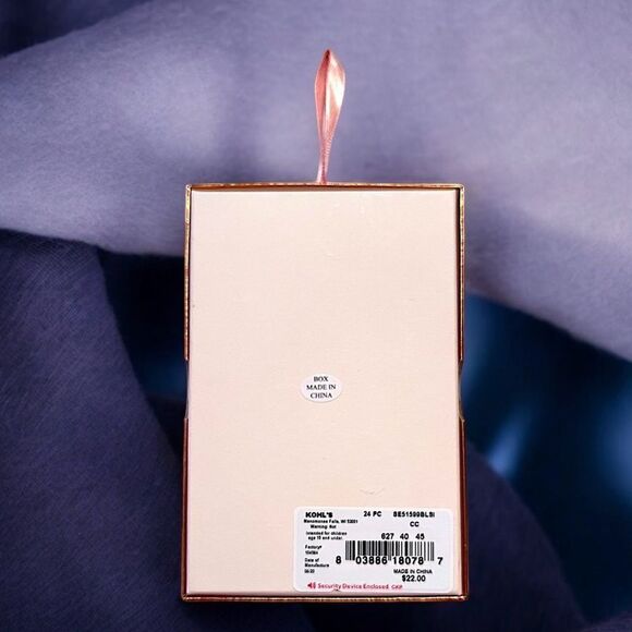 LC Lauren Conrad 12 Pairs Of Rhinestone Pearl Silver Stud Earrings Box Set NWT - Picture 4 of 4